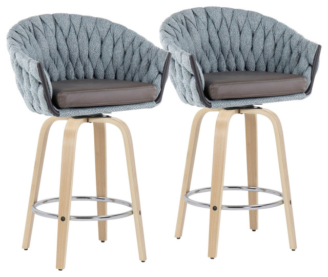 blue gray bar stools