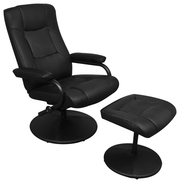 Black Artificial Leather Tv Armchair With Foot Stool Contemporary Black Artificial Leather Tv Armchair With Foot Stool Contemporary Armchairs And Accent Chairs By Vidaxl