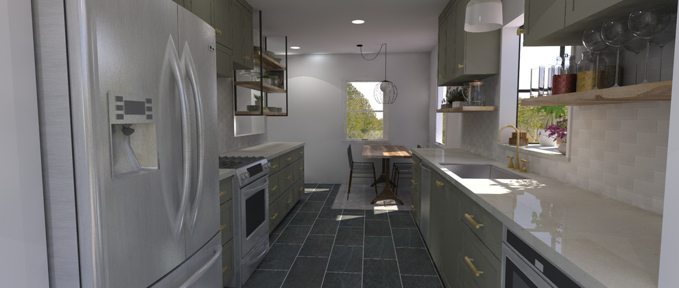 Kitchen - transitional kitchen idea in Seattle