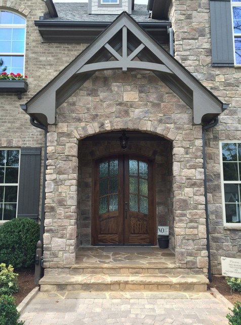 Traditional Stone Entry - Traditional - Entry - Raleigh ...