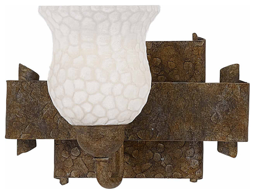 Triarch 25931 Hammered Bronze Wall Sconce