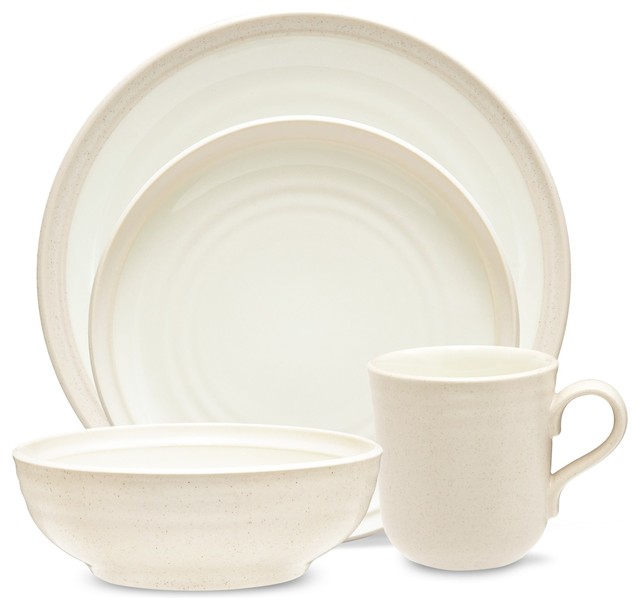 Noritake Colorvara White 48 Piece Dinnerware Set, Service for 12