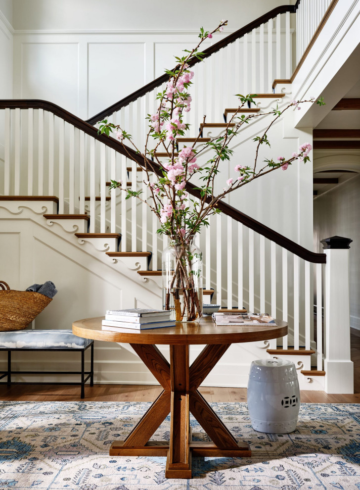 Inspiration for a coastal staircase remodel in Providence