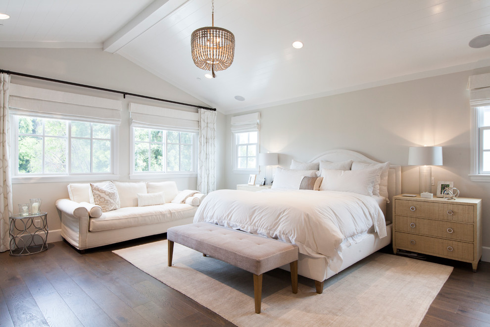 Transitional bedroom in Orange County.