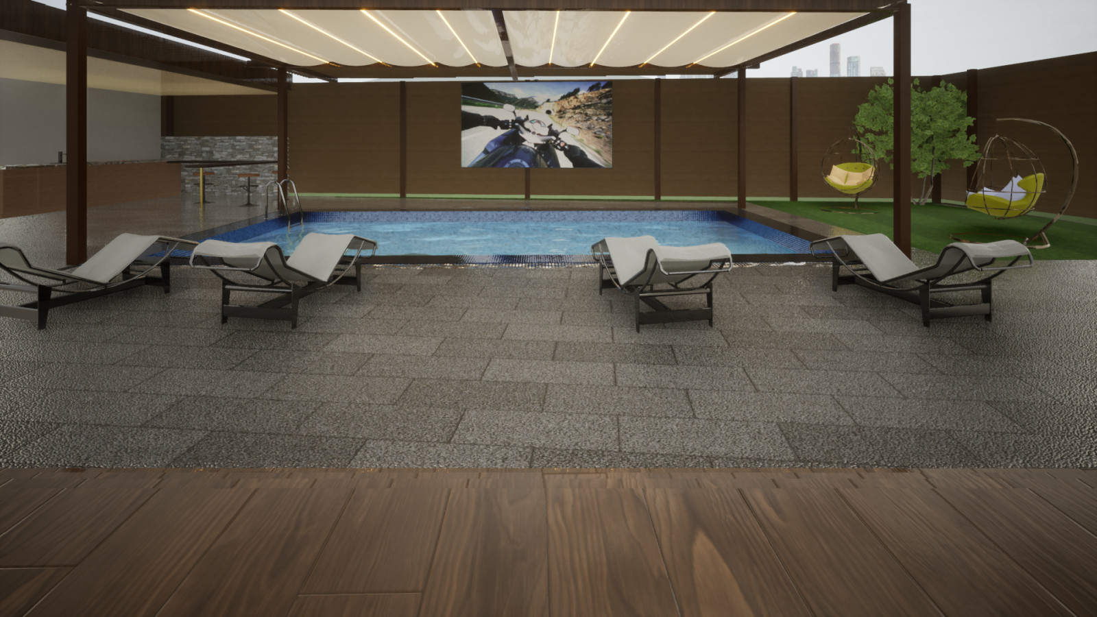 Планировки существующего коттеджа и планировка территории