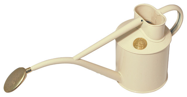 Haws 2 Pint Indoor Metal Watering Can Gift Boxed Traditional Haws 2 Pint Indoor Metal Watering Can Gift Boxed Cream