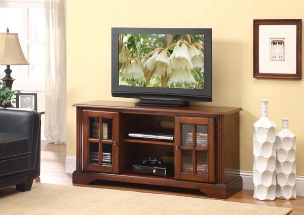 Acme Furniture - Basma TV Stand in Cherry Finish - 91048