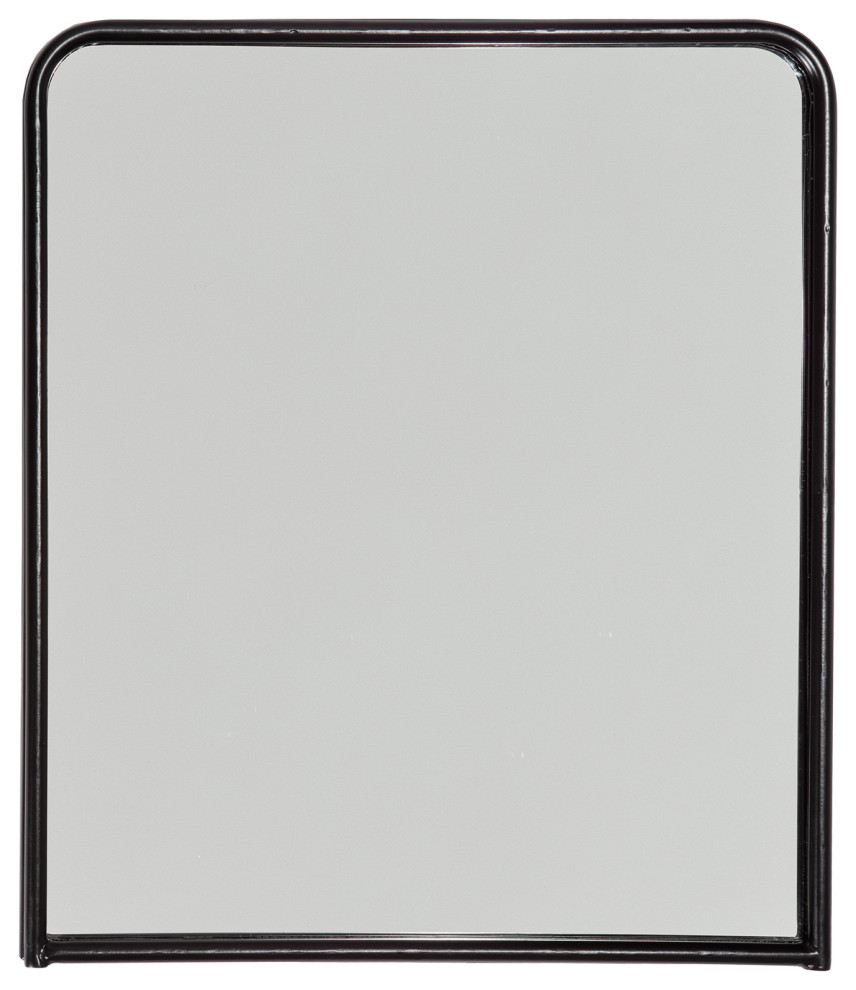 Brice Modern Black Rimmed Mirror - Transitional - Wall Mirrors - by  Brewster Home Fashions | Houzz