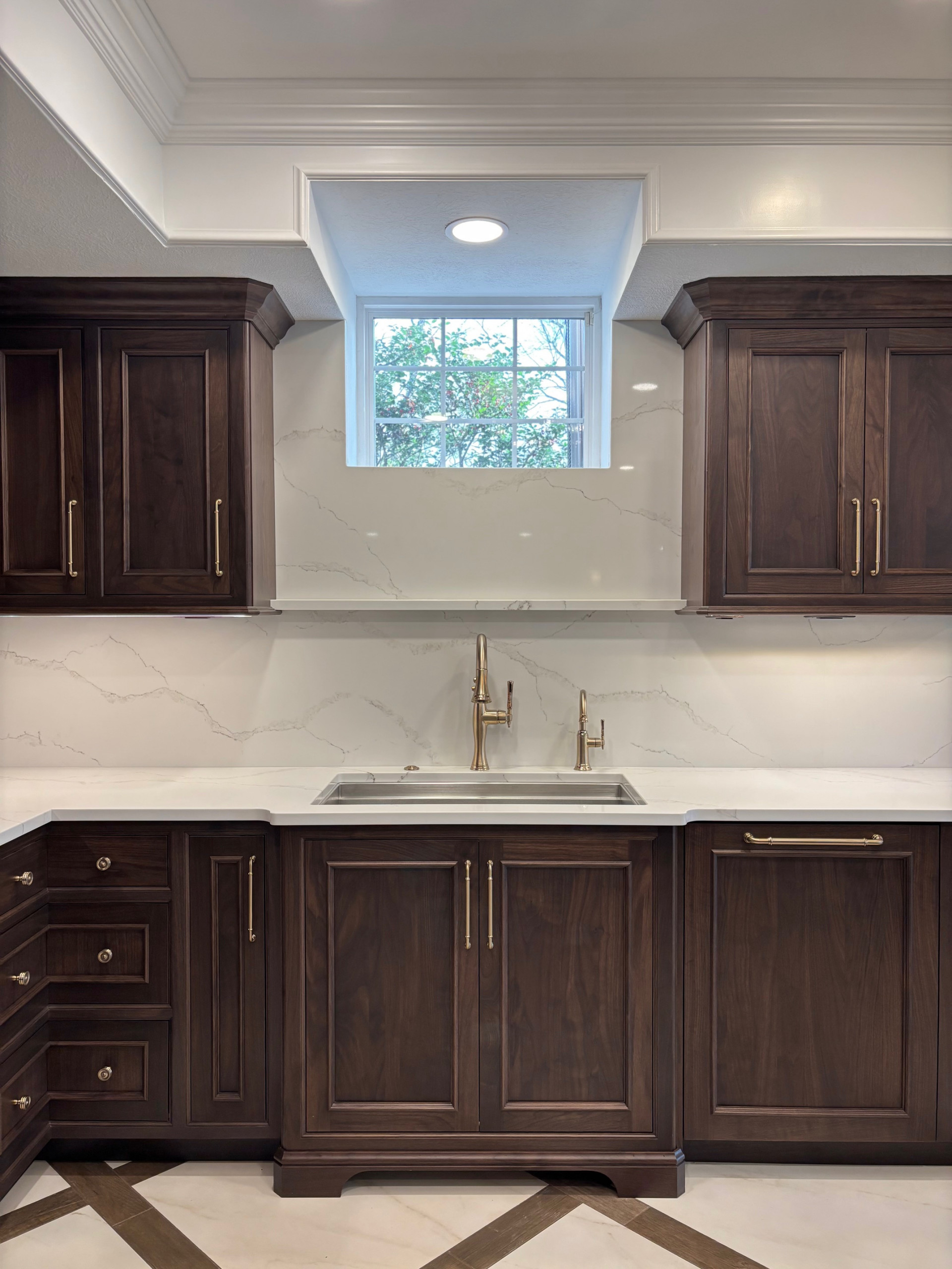 A Luxe and Timeless Lower-Level for Entertaining