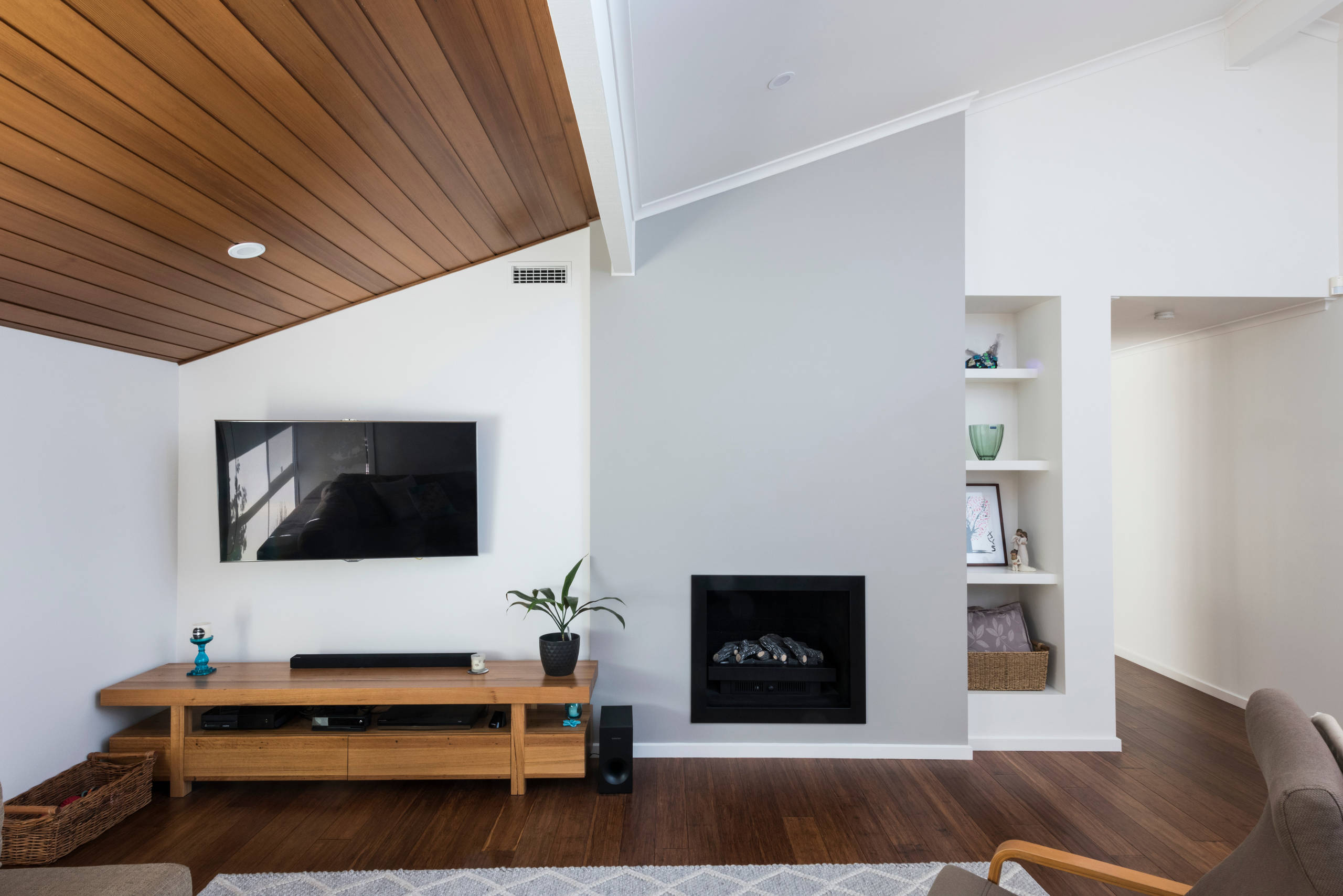 Wantirna Living with Fireplace