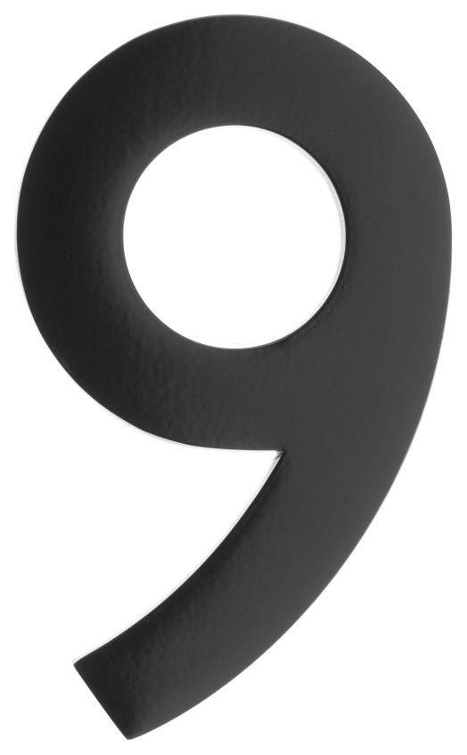5 House Number Black Contemporary House Numbers By A2z Sell