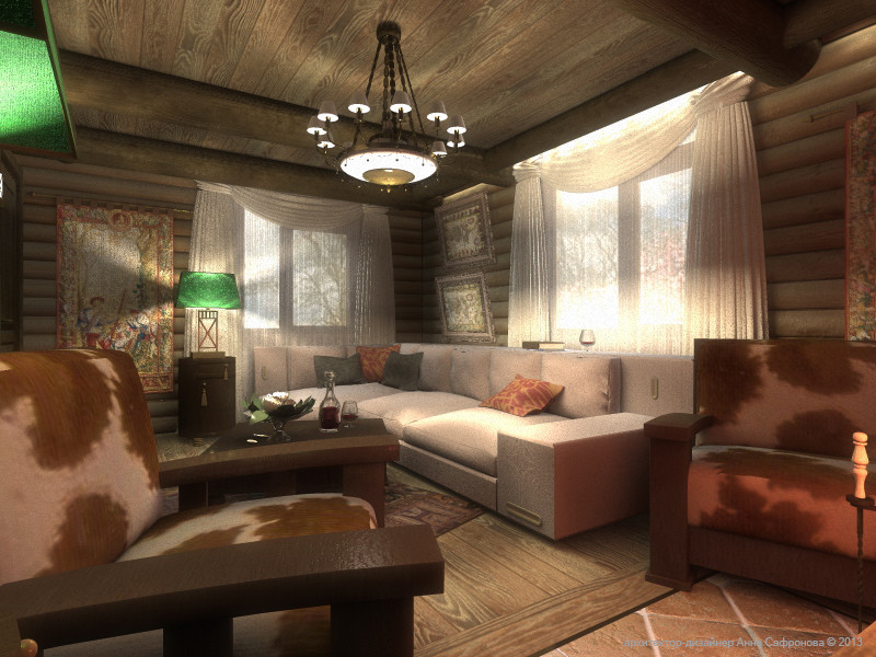 Интерьер загородного дома в Подмосковье