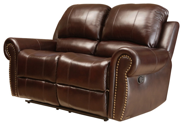 Abbyson Living Lexington Reclining Loveseat Burgandy Lexington Reclining Loveseat