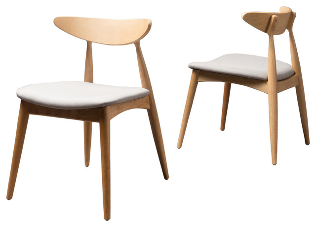 Issaic Mid Century Design Wood Dining Chairs Set Of 2 Midcentury Issaic Mid Century Design Wood Dining Chairs Set Of 2 Light Gray Oak