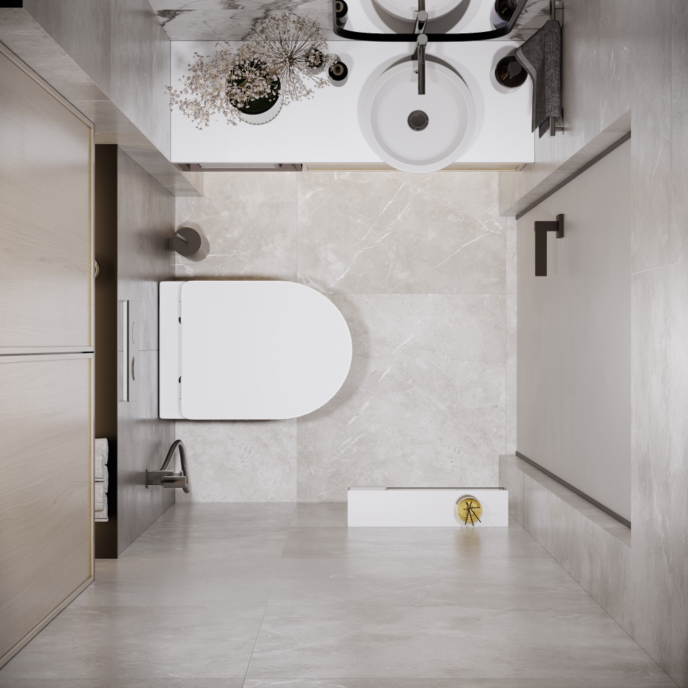 Визуализация интерьера санузла 1,7 кв. м