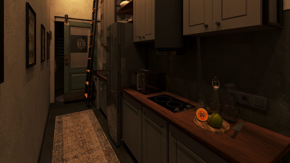 Проект квартиры в стиле Лофт на Буханцева