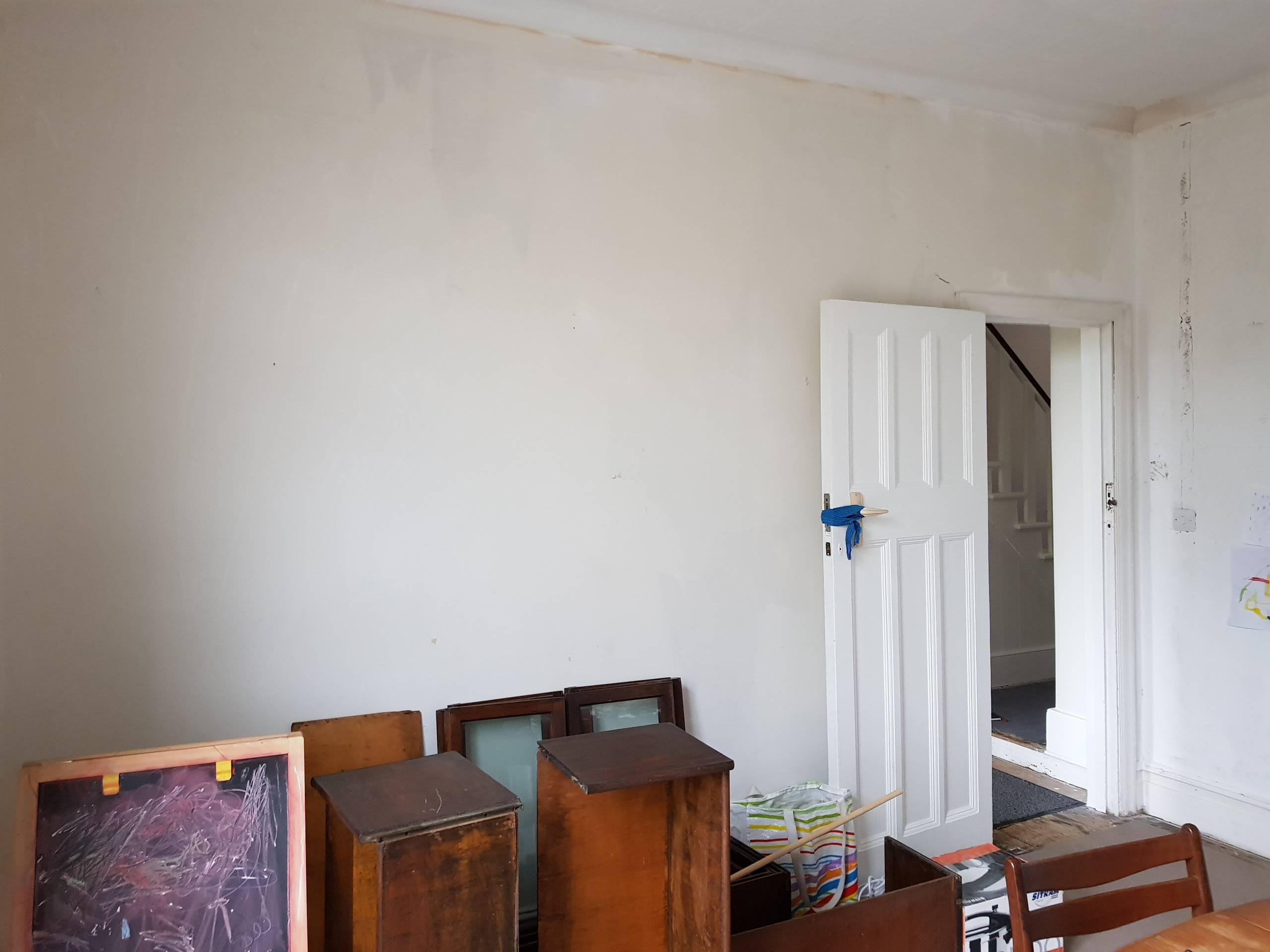 Original dining room wall BEFORE