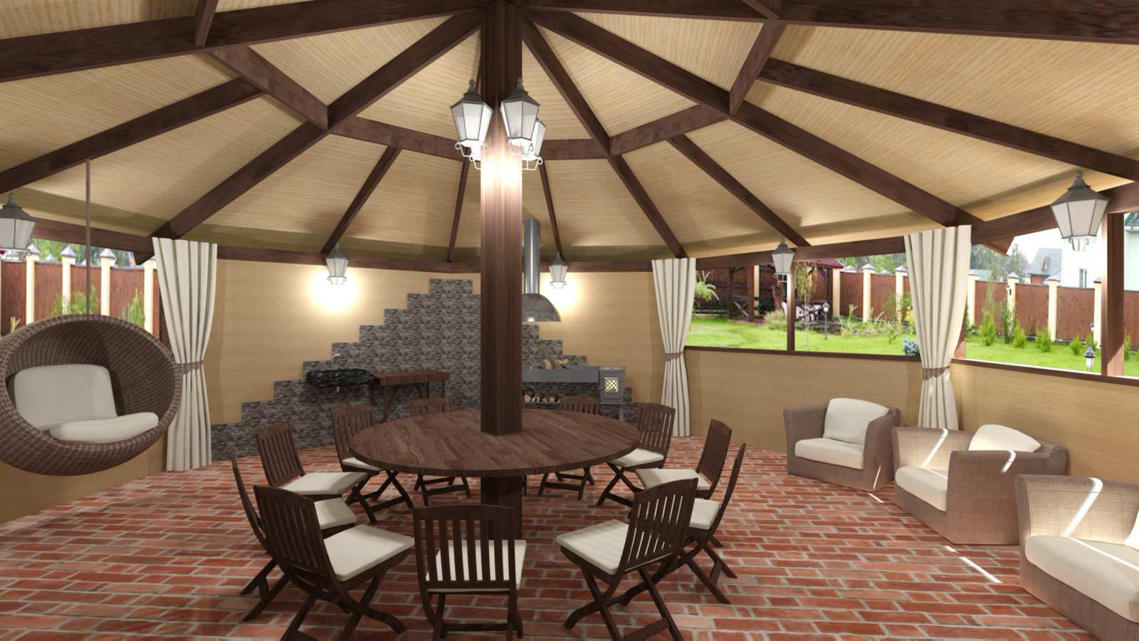 Беседка Рощино