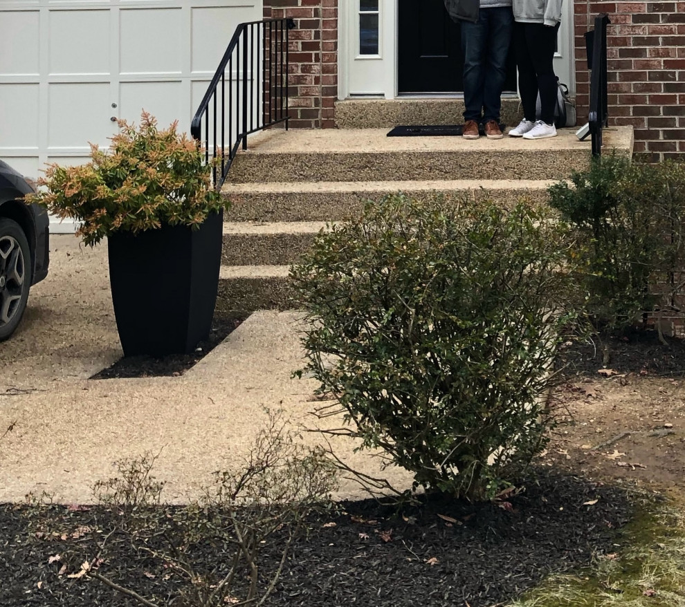 REPAIRING EXPOSED AGGREGATE STEPS visual data 6