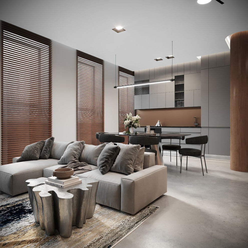 Квартира для молодого человека в современном стиле.