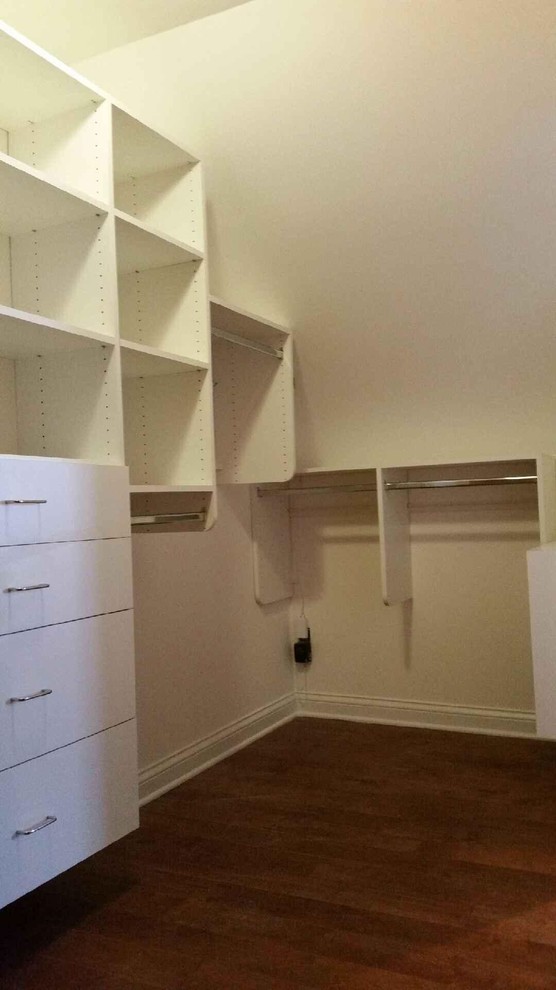 This is an example of an arts and crafts storage and wardrobe in Indianapolis.