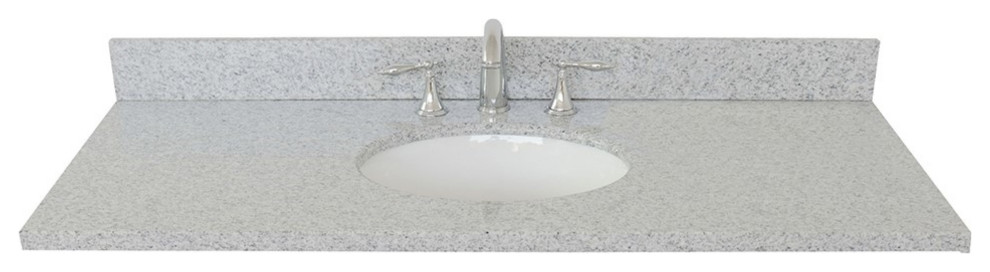 49" Gray Granite Top With Oval Sink
