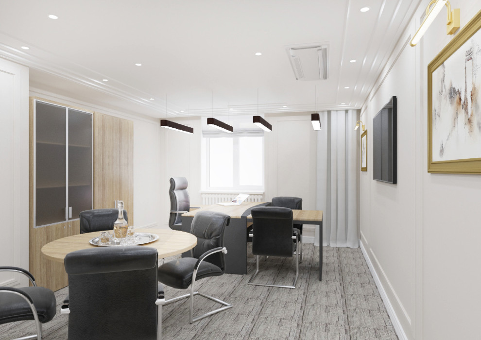 Проект офиса банка «ВТБ» для премиального сегмента обслуживания.