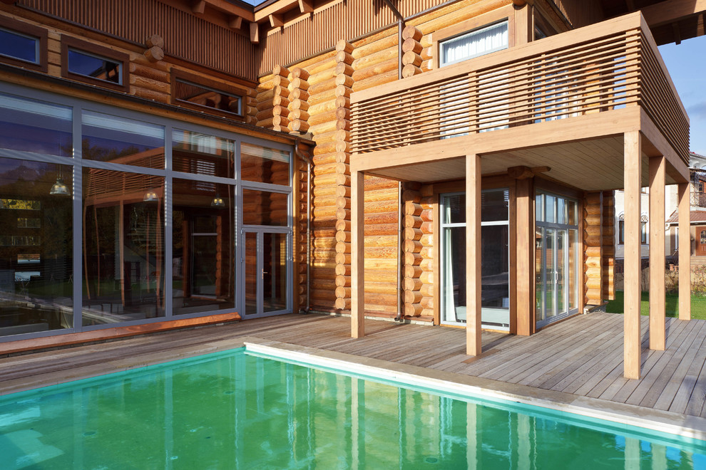 Современный деревянный дом "Locomotion"