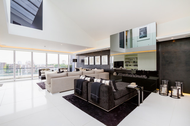River Re-Development contemporary-vardagsrum