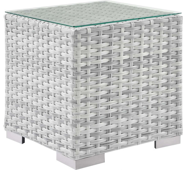 Amelia Side Table Tropical Outdoor Side Tables by HedgeApple Houzz