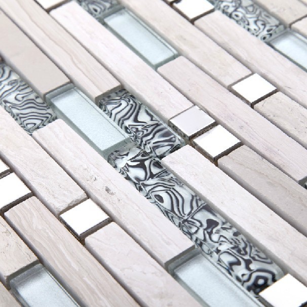Glass stone mosaic kitchen backsplash tiles glass wall tiles SGMT057