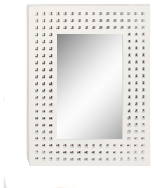 Austin Lacquered Wall Mirror White
