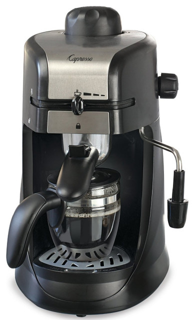 Capresso 304.01 Steam Pro Espresso & Cappuccino Maker, Black, 800 Watt