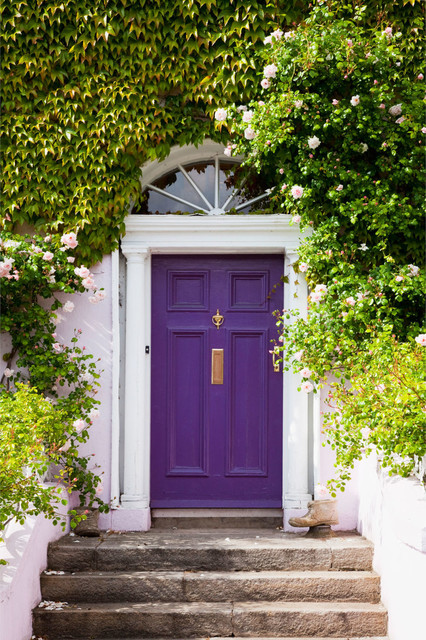 Colorful Front Doors contemporain-entree