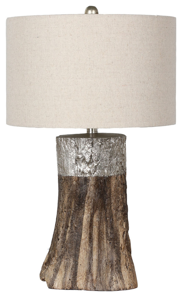 Faux Wood Table Lamp Rustic Table Lamps by Design Living Houzz