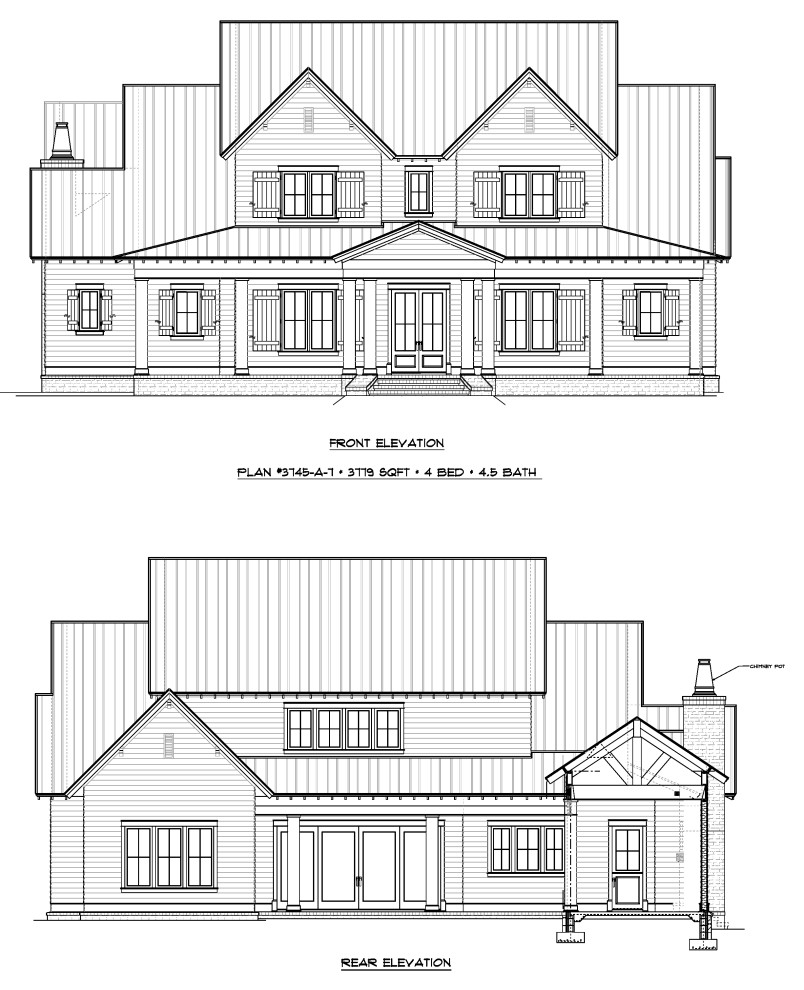 Plan #3745-A-7 - 3779 SQFT - 4 Bed - 4.5 Bath