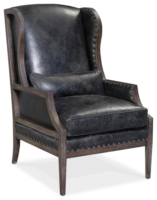 Laurel Exposed Wood Club Chair - Traditional - Armchairs ...