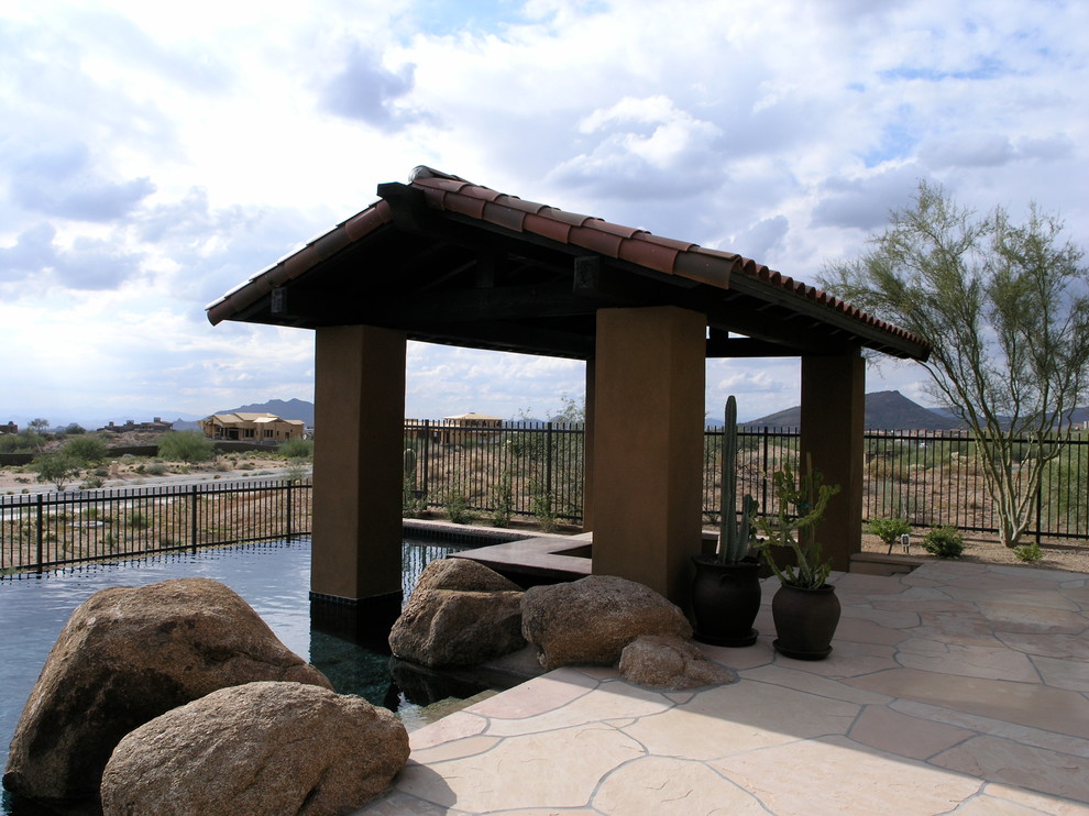 Transitional pool photo in Phoenix