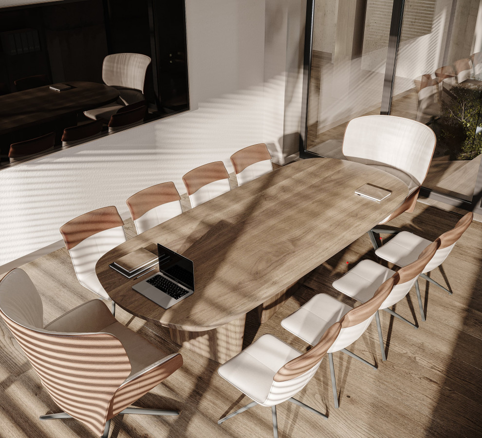 Modern Office in Brown