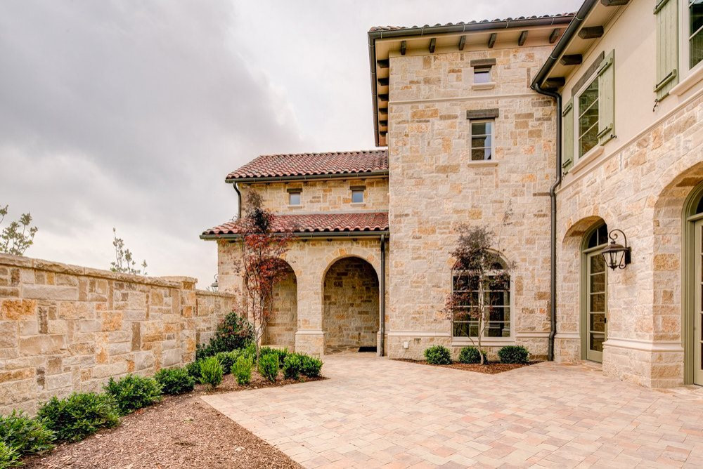 Modern Tuscan with Front Courtyard