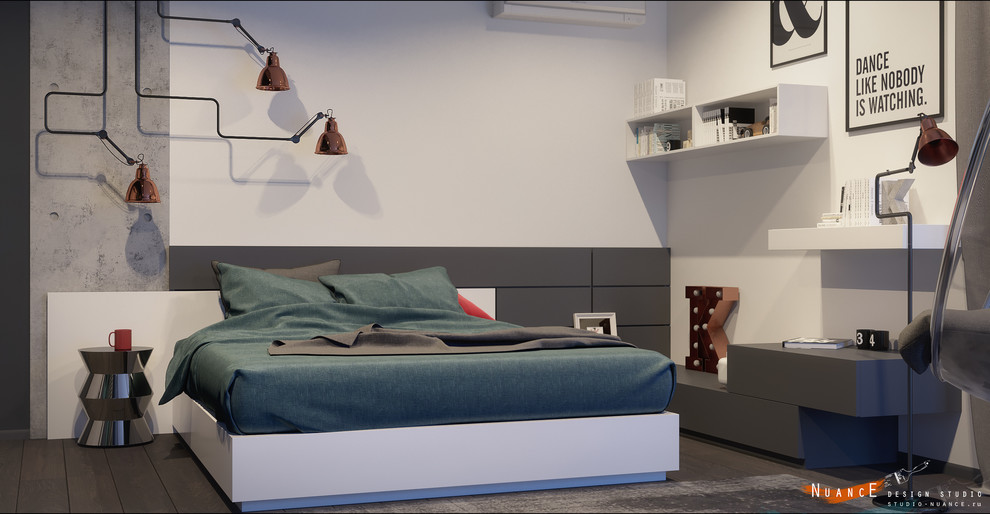 Комната для молодой девушки. Простота линий и форм