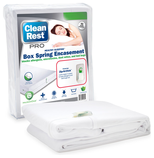 CleanRest Pro Box Spring Encasement, Twin Contemporary Mattress