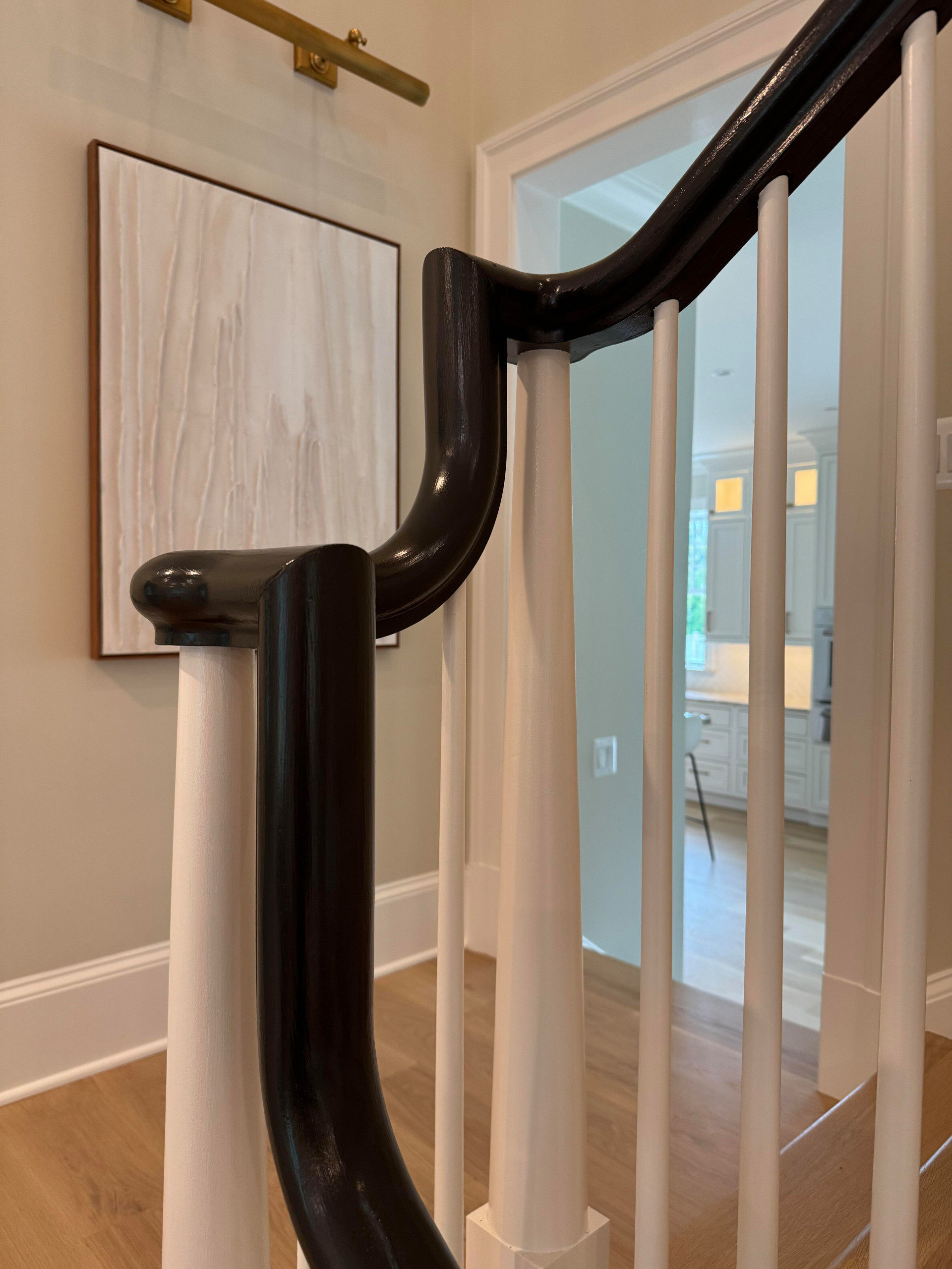 138_Elegant Double Bullnose Entry Stair, Bethesda, MD 20814