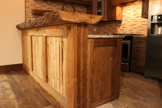Mountain Rustic Barn landhausstil-kueche