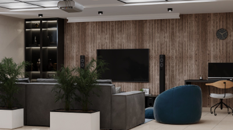 Дизайн проект загородного дома - 1 этаж