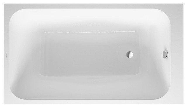 Duravit D700233000000090 Unique Size Soaking Tub, White Alpin
