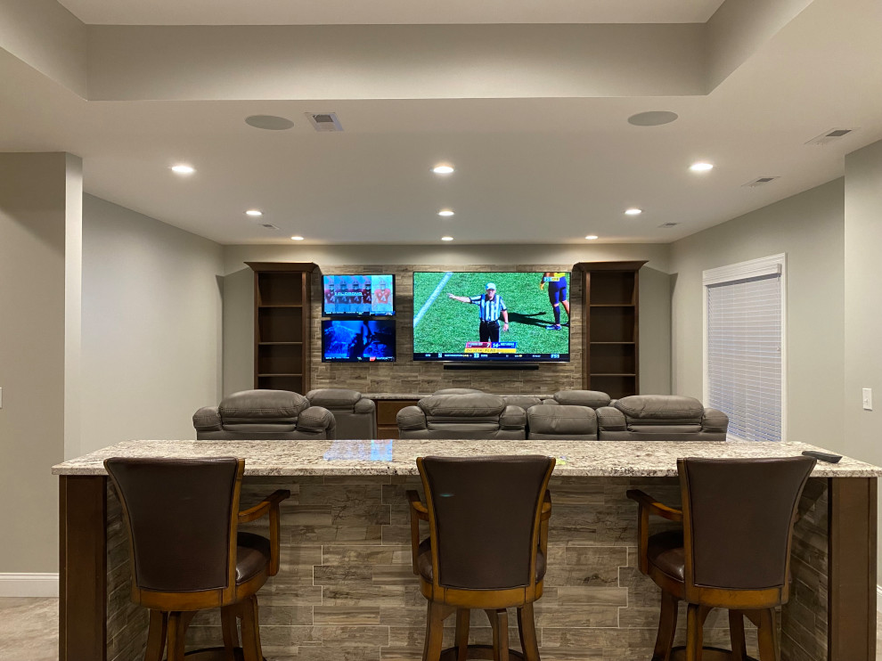 Basement remodel in process