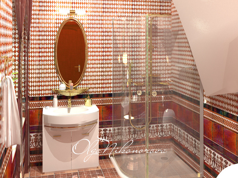 Санузел в восточном стиле