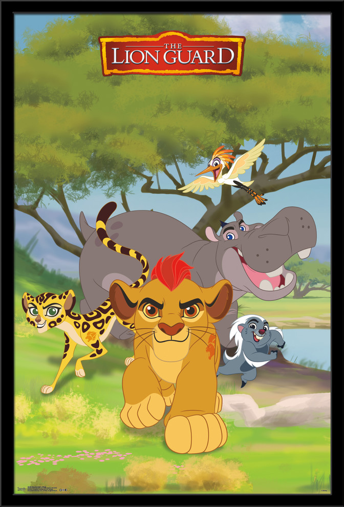 The Lion Guard Group Poster Contemporary Kids Wall Decor By Trends International