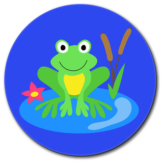 Frog On Lily Pad Mouse Pad Contemporary Desk Accessories By